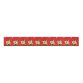 Cute Chow kerst Grosgrain Lint (Voorkant)