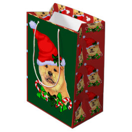 Cute Chow Kerstkerkerkerdromen Medium Cadeauzakje