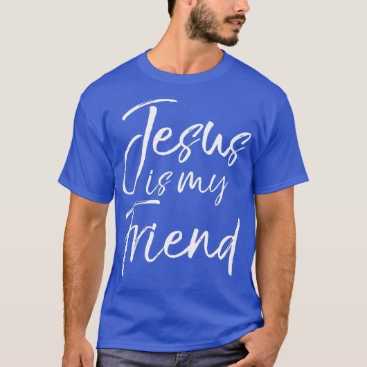 Cute Christelijk Gift voor Vrouwen Jezus is mijn v T-shirt (Voorkant)