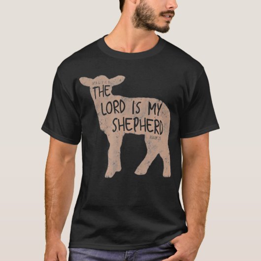 Cute Christelijk Lamb van God Shepherd Gift T-shirt (Voorkant)