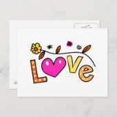 Cute Christelijk Love Greeting Text Expression Briefkaart (Voorkant / Achterkant)