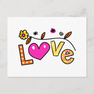 Cute Christelijk Love Greeting Text Expression Briefkaart