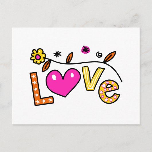 Cute Christelijk Love Greeting Text Expression Briefkaart (Voorkant)