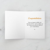 Cute Christening Great Granddochter Penguin Kaart (Binnen)