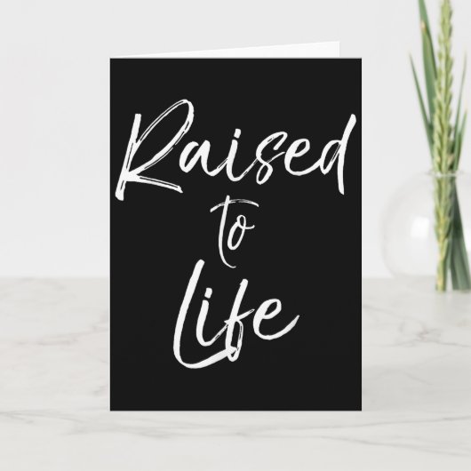 Cute Christian Baptism Gift For New Believers Rais Kaart (Voorkant)