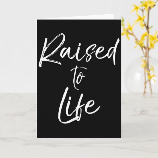 Cute Christian Baptism Gift For New Believers Rais Kaart (Gele Bloem)