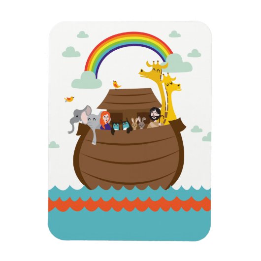 Cute Christian Kids Magnet Bible Story Noah’s Ark Magneet (Verticaal)