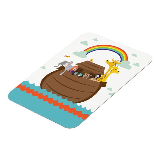 Cute Christian Kids Magnet Bible Story Noah’s Ark Magneet (Linkerzijde)