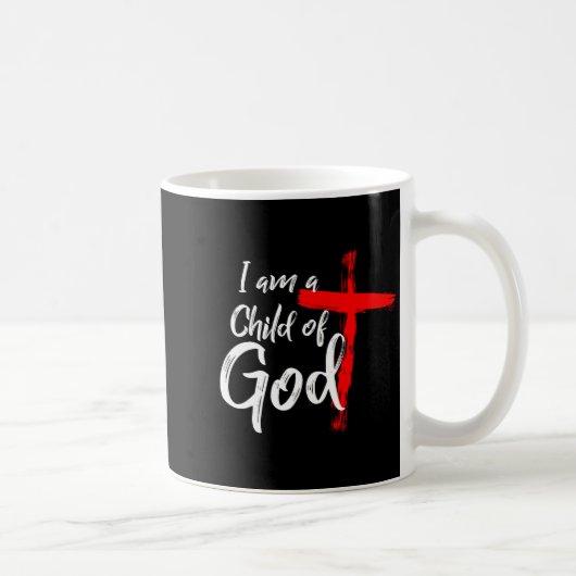 Cute Christian Salvation Quote Gift I Am A Child O Koffiemok (Rechts)