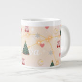 Cute Christmas Aesthetic Mug Grote Koffiekop (Voorkant rechts)