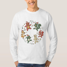 Cute Christmas Animals Dancing T-shirt