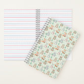 Cute Christmas Animals Seamless Pattern Notitieboek (Binnen)