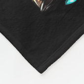 Cute Christmas Baby Highland Cow F Thanksgiving Fleece Deken (Hoek)