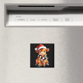 Cute Christmas Baby Highland Cow F Thanksgiving  Magneet (Insitu (Vaatwasser))
