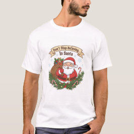Cute Christmas Baby T-Shirt – “Don’t Stop Believin
