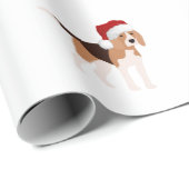 Cute Christmas Beagle  Cadeaupapier (Rol Hoek)