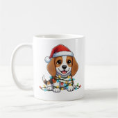 Cute Christmas Beagle Mug Koffiemok (Links)