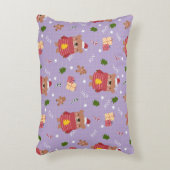 Cute Christmas Bear Pattern | Cozy Holiday Winter  Accent Kussen (Voorkant(Verticaal))