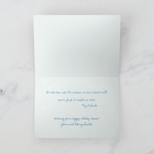 Cute Christmas Birds Card Feestdagen Kaart (Binnen)