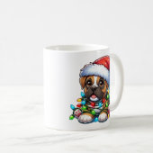 Cute Christmas Boxer Mug Koffiemok (Voorkant rechts)