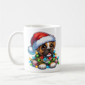 Cute Christmas Boxer Mug Koffiemok (Links)