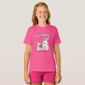 Cute Christmas Bunny Kids T-Shirt  (Voorkant volledig)