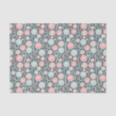 Cute Christmas Candy Canes Abstract Pattern Tissuepapier (Voorkant)