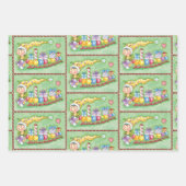 Cute Christmas Caterpillar Train with Presents Inpakpapier Vel (Voorkant 2)