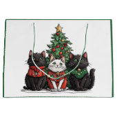 Cute Christmas Cats Groot Cadeauzakje (Voorkant)