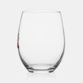 Cute Christmas Cats In Space Ornaments T-Shirt Wijnglas Zonder Voet (Links)