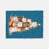 Cute Christmas Cats Tree Lights Holiday Kittens Il Fleece Deken (Voorkant (Horizontaal))