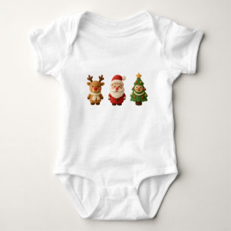 Cute Christmas Characters Baby Bodysuit – Reindeer