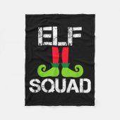 Cute Christmas Cheer Elf Squad Santa's Helper  Fleece Deken (Voorkant)