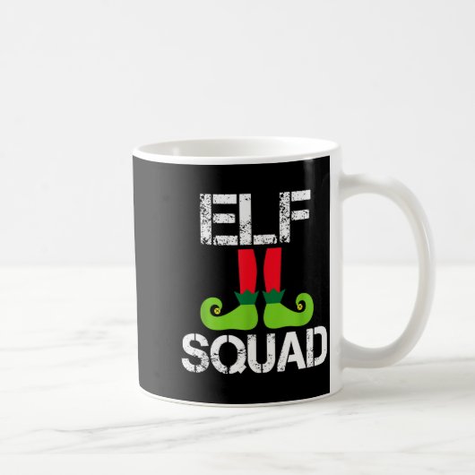 Cute Christmas Cheer Elf Squad Santa's Helper  Koffiemok (Rechts)