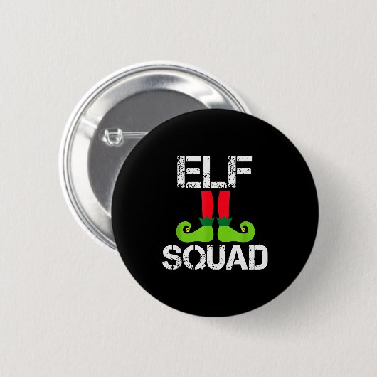 Cute Christmas Cheer Elf Squad Santa's Helper Ronde Button 5,7 Cm (Voorkant /achterkant)