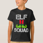 Cute Christmas Cheer Elf Squad Santa's Helper  T-shirt (Voorkant)