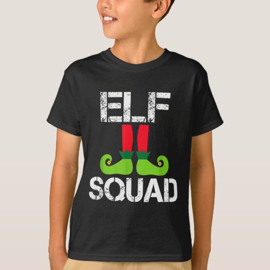 Cute Christmas Cheer Elf Squad Santa's Helper  T-shirt (Voorkant)