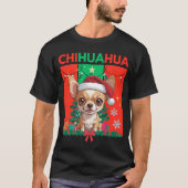 Cute Christmas Chihuahua | Festive Holiday Dog T-shirt (Voorkant)