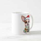 Cute Christmas Chihuahua Mug Koffiemok (Voorkant rechts)