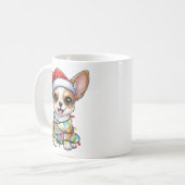 Cute Christmas Chihuahua Mug Koffiemok (Voorkant links)