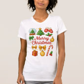 Cute Christmas Clipart Family Tee Gift T-shirt (Voorkant)