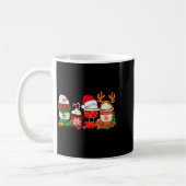 Cute Christmas Coffee Shirt Snowman Deer Santa Cof Koffiemok (Links)