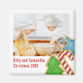 Cute Christmas Cookie Holiday Photo Custom Magneet (Voorkant)