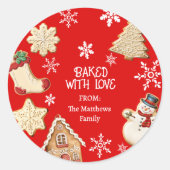 Cute Christmas Cookie Sweet Treats Gift Stickers (Voorkant)