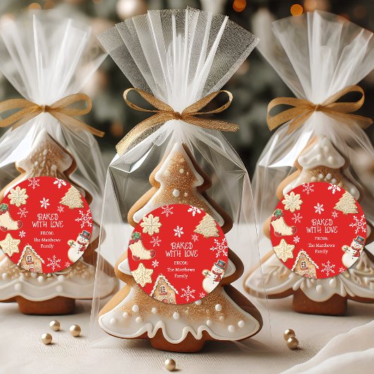 Cute Christmas Cookie Sweet Treats Gift Stickers