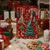 Cute Christmas Cookies Gift Bag Medium Cadeauzakje