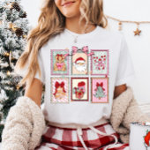 Cute Christmas Coquette Frames T-shirt
