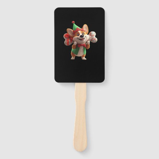 Cute Christmas Corgi Classic T-Shirt Handwaaier (Voorkant)