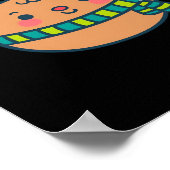 Cute Christmas Deer Festive Classic Design Poster (Hoek)