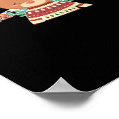 Cute Christmas Deer Minimal Design  Poster (Hoek)